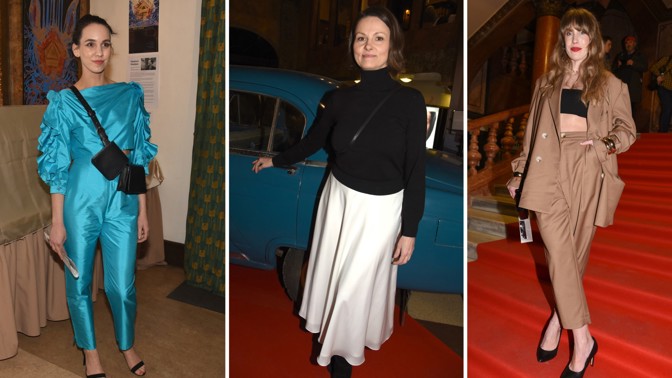 Módní policie z premiéry seriálu Volha: Tomešová v crazy tyrkysovém overalu, Krejčíková ukázala bříško