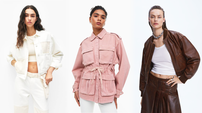 Trendy bundy na jaro 2023: Ulice ovládnou kožené bombery, pastelové parky i sešívaná džínovina