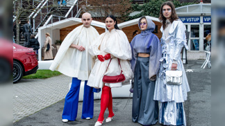 Streetstyle z pražského Fashion Weeku: Návštěvníci v neotřelých kreacích občas zastínili modely z přehlídek