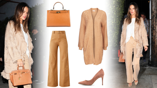 Outfit podle čtyřicátnice Alessandry Ambrosio: Padesát odstínů béžové v kombinaci s kabelkou za statisíce