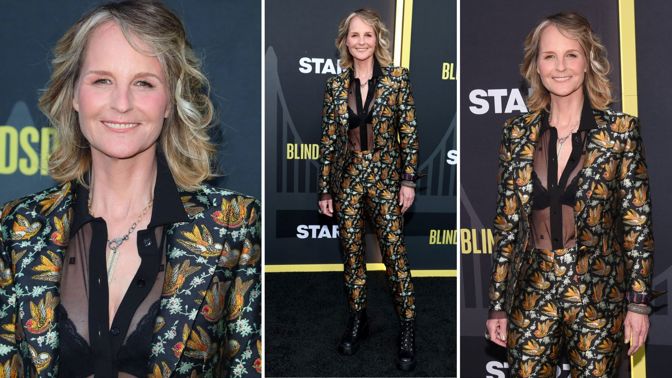 Helen Hunt je odvážná i těsně před šedesátkou: Na premiéru dorazila v průhledné blůze a sklidila ovace