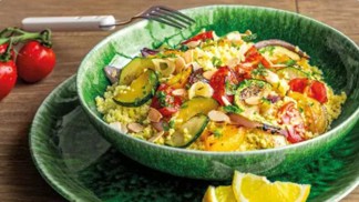Kuskus s grilovanou zeleninou: Lehký oběd vhodný i pro vegetariány