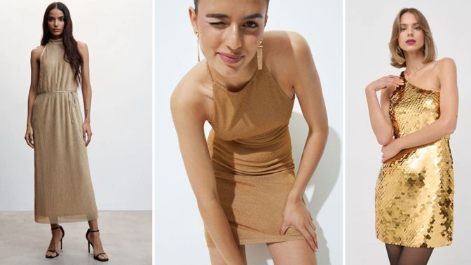 Trend nejen na večírek: Zlatá sluší i běžné módě. Jen je třeba se vyhnout monochromatickým outfitům