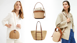 Trendy kabelky na léto 2023: Slaměné tašky zažívají boom. O slovo se hlásí obří verze s popruhy