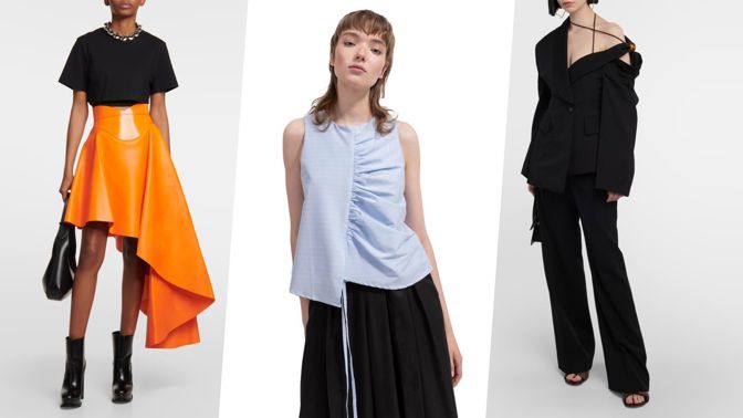 Žhavý trend asymetrie: Léto 2023 ožije šikmými lemy, topy na jedno rameno a složitějšími výstřihy