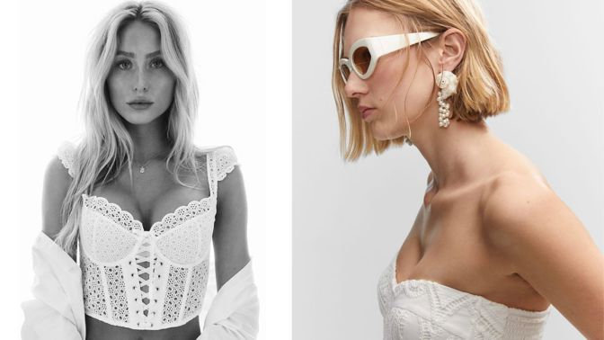 Nápadně čouhající podprsenka: Trend nošení prádla navrch ovládne léto 2023