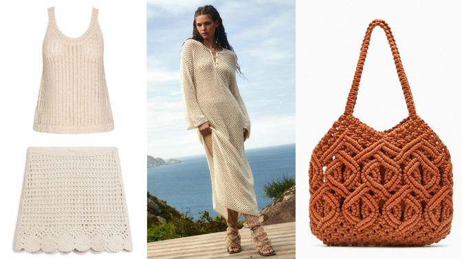 Trend jara 2023: Háčkovaná móda láká na šaty s třásněmi, jednoduché topy i retro doplňky