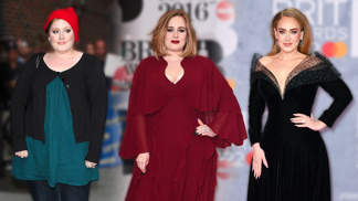 Módní styl zpěvačky Adele před a po zhubnutí 40 kil: Z boubelaté holky v kulichu a legínách je dáma v krásných róbách