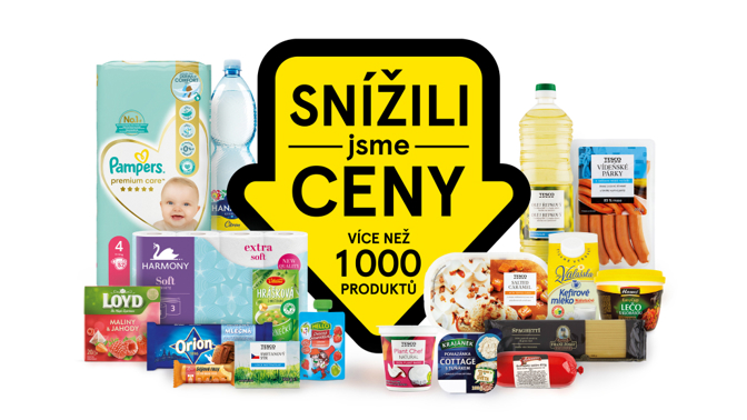1 000 výrobků má nyní v Tescu nižší cenu