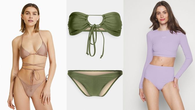 Trendy bikiny na léto 2023: Hitem jsou titěrné modely, vršek s dlouhým rukávem a retro potisky