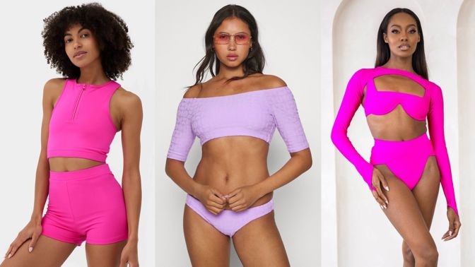 Trendy bikiny léta 2023 jsou vše, jen ne nudné. S dlouhými rukávy podle Kim Kardashian, se zipy i sníženou linií ramen