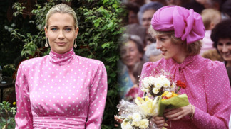 Dvojče princezny Diany: Lady Eliza Spencer se inspirovala svou tetou a oblékla podobné puntíkaté šaty