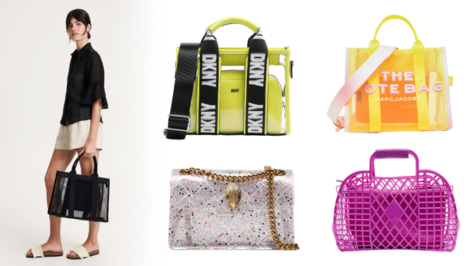 Kabelka, ve které budete mít vždy pořádek, je totiž průhledná: Transparentní tašky jsou absolutním hitem léta 2023