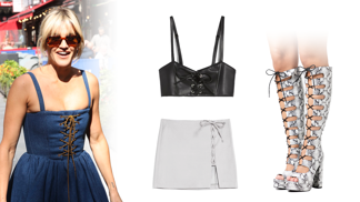 Šněrování jako módní úlet i praktická vychytávka: Hvězdy někdy ukazují příliš, vy budete trendy v šatech, tričku i šortkách