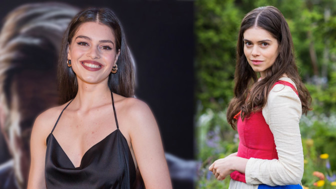 Dvě tváře Leony Skleničkové: Chudou Liduškou v pohádce, femme fatale v saténových šatech se sexy výstřihem