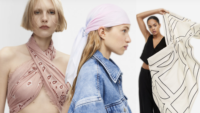 Šátky jsou zpět: Další z trendů devadesátek se právě nosí jako crop top nebo maxisukně