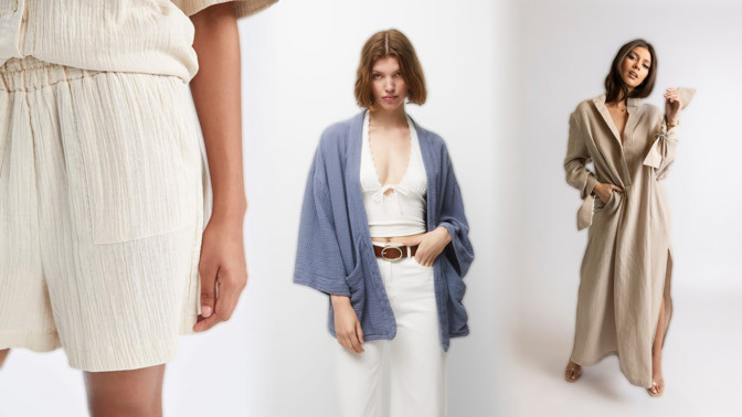 Módní trend babího léta 2023: Měkoučký mušelín na šatech, kalhotách, halence i kraťasech. Takové pohodlí jste nezažily