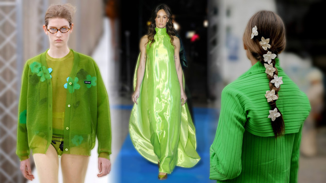 Trendy barva podzimu 2023: Brčálově zelenou skvěle doplníte béžovými i pastelovými akcenty