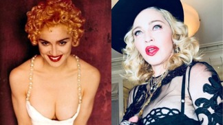 Madonna kdysi a dnes.