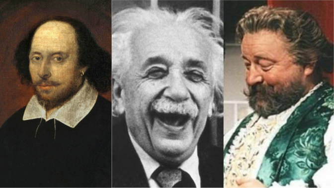William Shakespeare, Albert Einstein a Jan Werich.