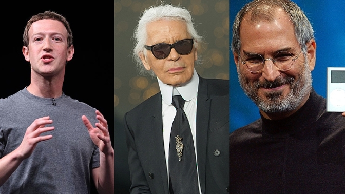 Mark Zuckerberg, Karl Lagerfeld, Steve Jobs. Ti všichni se nemusí rozhodovat v tom, co si vezmou na sebe.