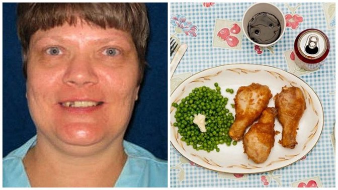 Tato žena si přála poslední večeři lehkou, stačil jí hrášek a kuře.