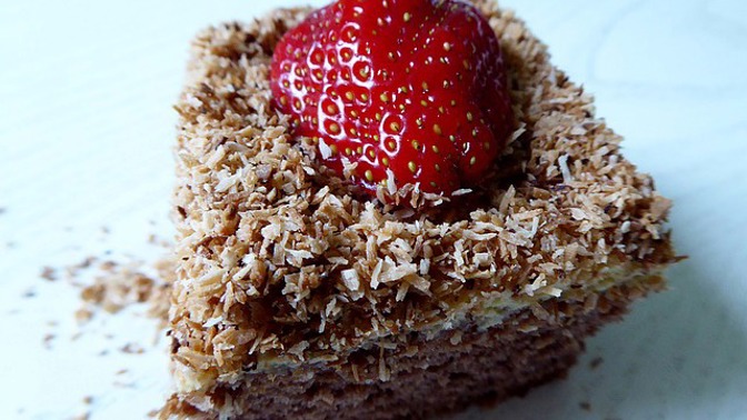 Kokosový dort pro dietáře.