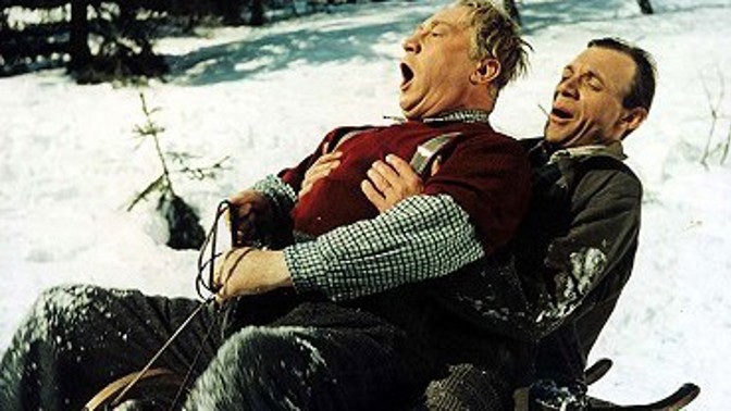 Nerudný Anděl a jeho kamarád, se kterým si hory užíval