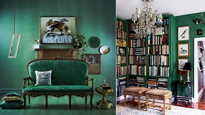 Smaragdová zeleň je nevyzpytatelná jako kočka – vyjadřuje odstup, zatímco si vás pomalu omotává…