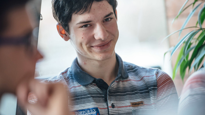 Foltán je talentovaný cyklista