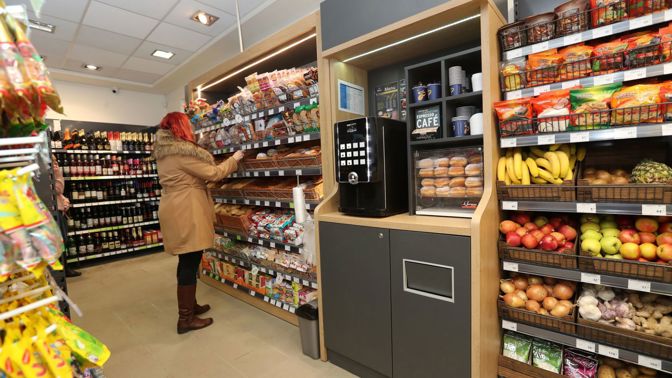 Široký sortiment zboží.