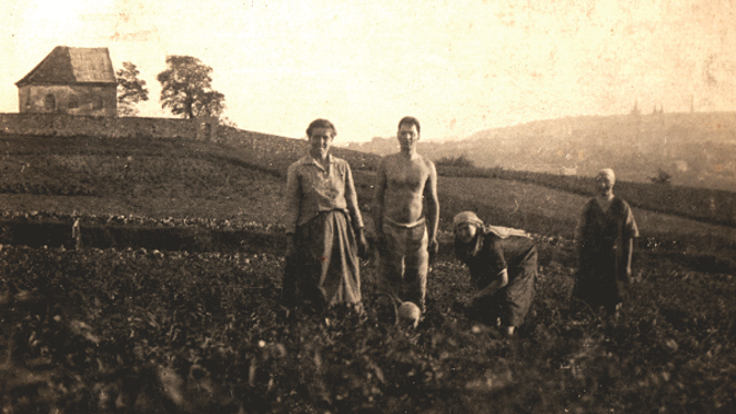 Dříve to v zahradě vypadalo jinak než dnes.