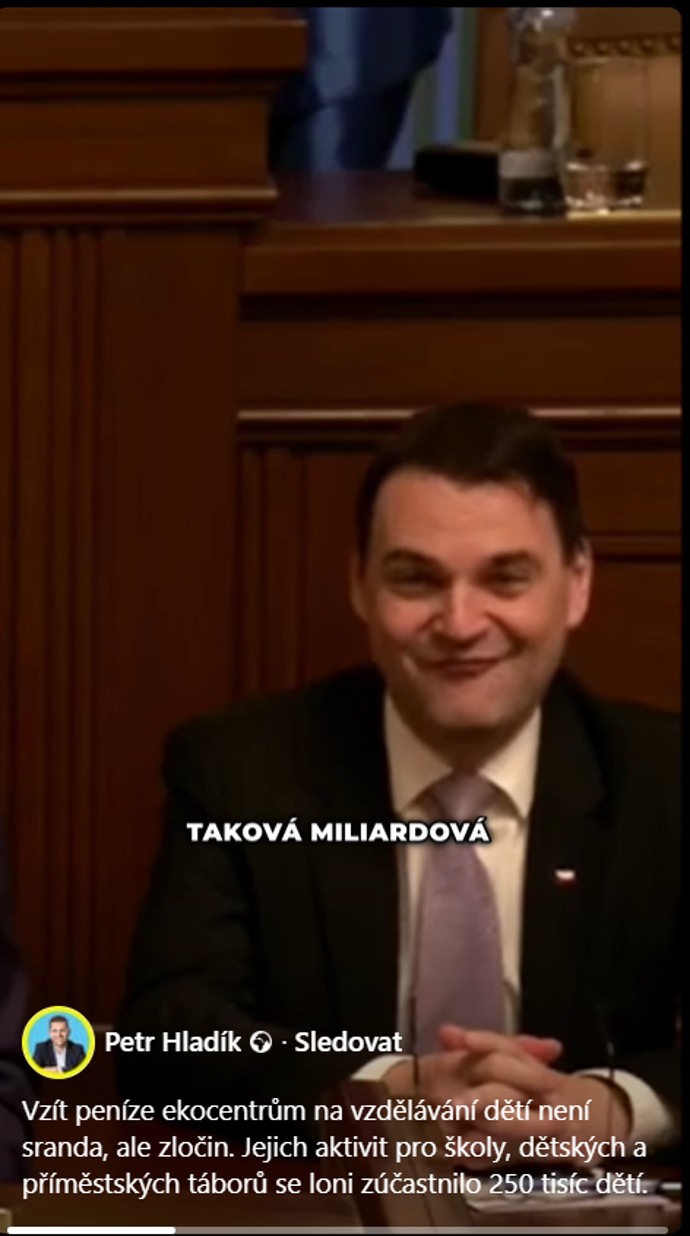 Petr Macinka a další z jeho výrazů.