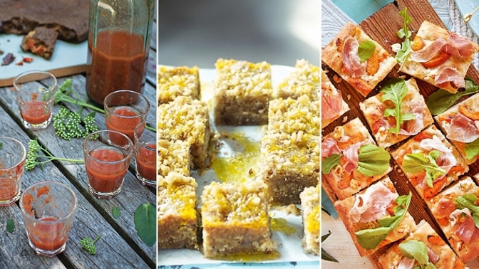 Připravte si studené gazpacho, řecký koláč nebo focacciu s uzeninou!