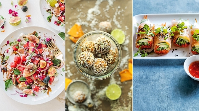 Připravte si salát s fíky a melounem, energetické mangové koule nebo lososové závitky!