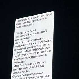Na koncertě pro Patrika Hezuckého došlo k odhalení dojemného vzkazu od Tatiany Dykové. 