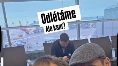 FOTO: Vincent Navrátil a Dominik Vršanský sdíleli fotku z letiště.