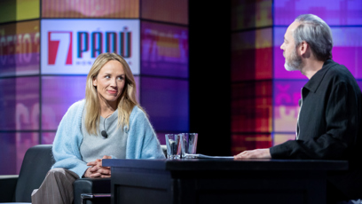 FOTO: Petra Hřebíčková v pořadu 7 Pádů Honzy Dědka.