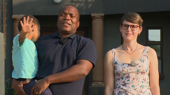 Lucka s manželem a nejmladším synem.