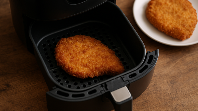 Řízek v horkovzdušné fritéze: Jak dosáhnout křupavé krusty