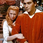 Marie Kyselková s Josefem Zímou v pohádce Princezna se zlatou hvězdou v roce 1959.