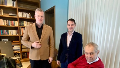 FOTO: Miloš Zeman měl zajímavou návštěvu.