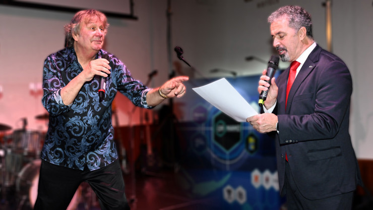 Martin Dejdar a Stanislav Hložek na plese. 