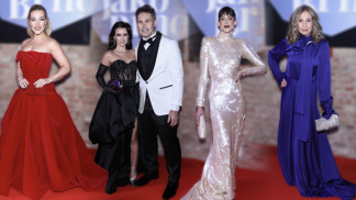 Móda z Plesu jako Brno: Jaromír Jágr oblékl bílý smoking, Tereza Pergnerová vynikala barvou i střihem šatů