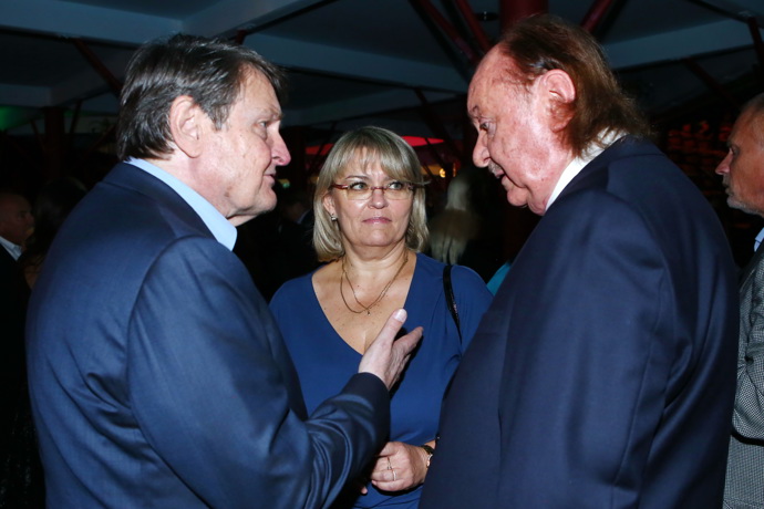 Ladislav Štaidl během hovoru s Františkem Janečkem. 