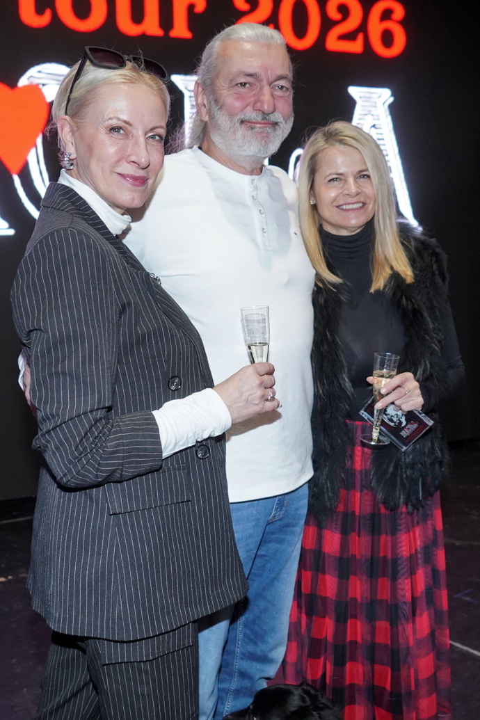 Původní postavy z muzikálu Dracula, Renata Drossler, Daniel Hůlka a Sylva Schneiderová. 