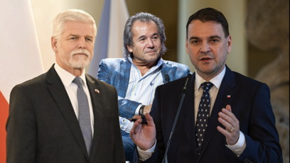 FOTO: Prezident Petr Pavel, Andor Šándor a Petr Macinka
