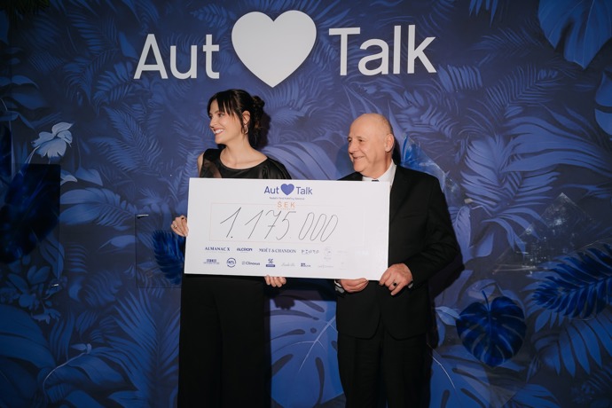 Kateřina Sokolová a Ján Sokol pro svůj Nadační fond AutTalk získali přes milion korun.