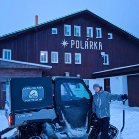 Pavel Callta vlastní penzion Polárka. 