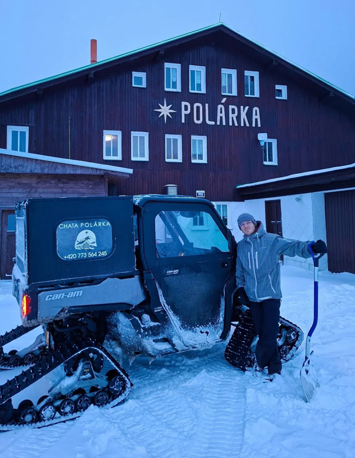 Pavel Callta vlastní penzion Polárka. 